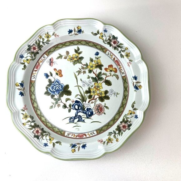 Mikasa Imari Bouquet Large Round Platter 12.5" Discontinued Pattern Floral - Picture 1 of 7